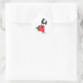 Sticker Rond Poivre avec pot de café (Sac)