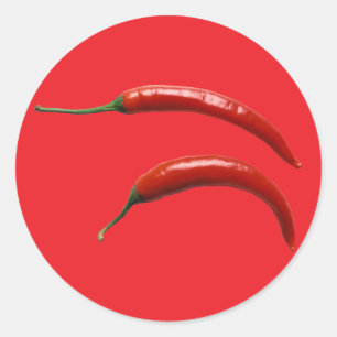 Sticker Rond Poivre Chaud