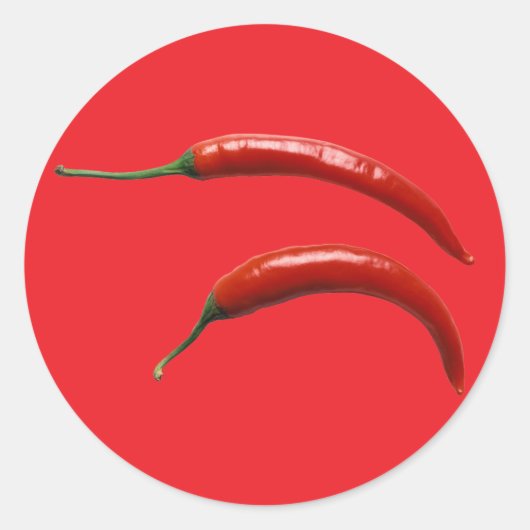 Sticker Rond Poivre Chaud (Devant)