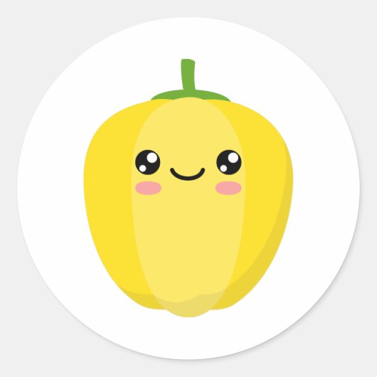 Sticker Rond Poivre jaune (Devant)