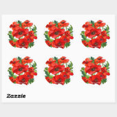STICKER ROND POIVRE ROUGE SAUVAGE (Feuille)