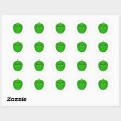 Sticker Rond Poivre vert (Feuille)