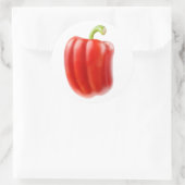 Sticker Rond Poivron rouge (Sac)