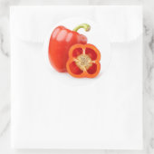 Sticker Rond Poivrons rouges (Sac)