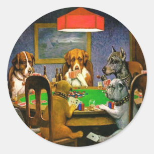 Sticker Rond Poker