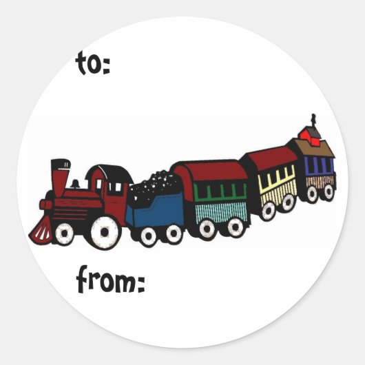 Sticker Rond Pôle Nord Choo Choo (Devant)
