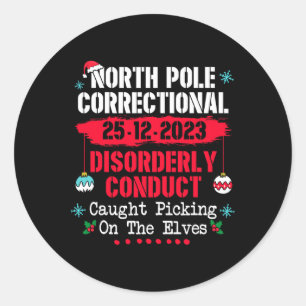 Sticker Rond Pôle Nord Conduite Correctionnelle Désordonnée Pri