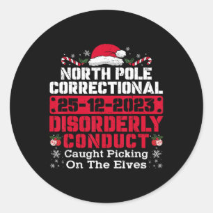Sticker Rond Pôle Nord Conduite Correctionnelle Désordonnée Pri