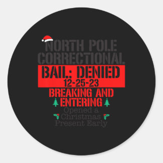 Sticker Rond Pôle Nord - Correction Ouvert Xmas Présents Corres