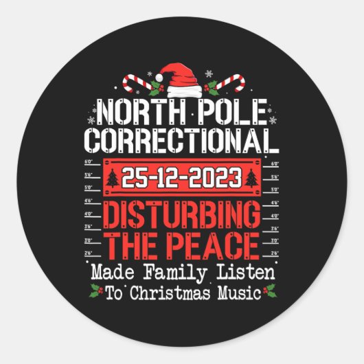 Sticker Rond Pôle Nord Correction Troublant Peace Family Ch (Devant)