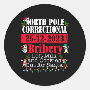 Sticker Rond Pôle Nord Corruption correctionnelle Lait Laissé C