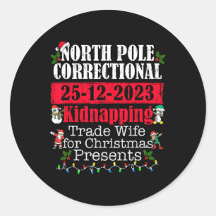 Sticker Rond Pôle Nord Enlèvement Correctionnel Échange De Femm