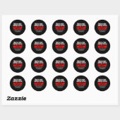 Sticker Rond Pôle Nord - Frère Traded (Feuille)