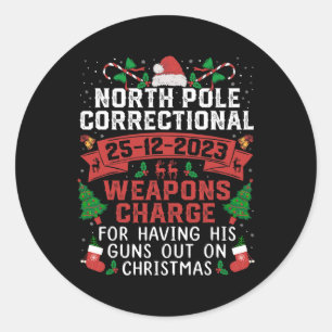 Sticker Rond Pôle Nord Les Armes Correctionnelles Accusent Ses