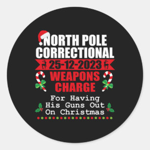 Sticker Rond Pôle Nord Les Armes Correctionnelles Accusent Ses 