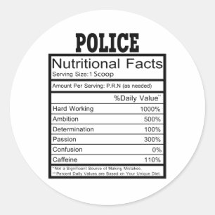 Sticker Rond Police