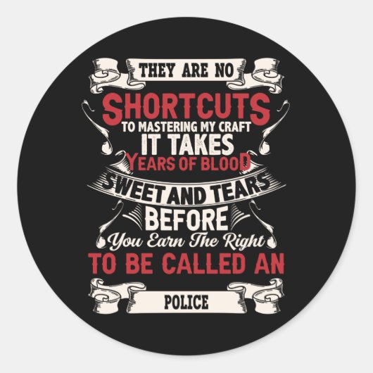 Sticker Rond Police (Devant)