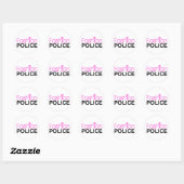 Sticker Rond Police de mode (Feuille)