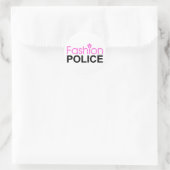 Sticker Rond Police de mode (Sac)