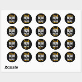 Sticker Rond Police drôle (Feuille)