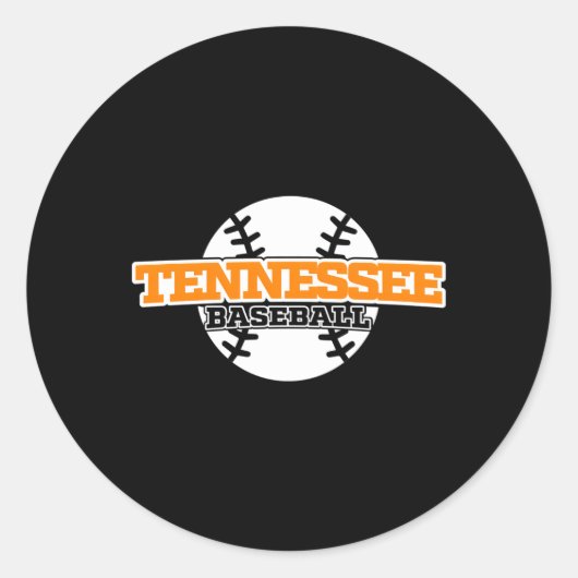 Sticker Rond Police du bloc de baseball du Tennessee (Devant)
