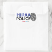 Sticker Rond Police HIPAA (Sac)