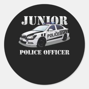 Sticker Rond Police Junior Police Policier Police Voiture Cop G