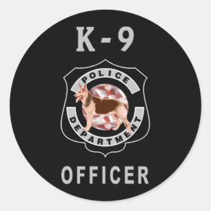 Sticker Rond Police K9
