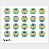 Sticker Rond Policia (Feuille)
