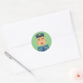 Sticker Rond Policia (Enveloppe)