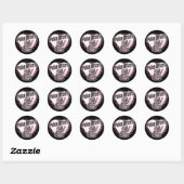 Sticker Rond Policiers Girl (Feuille)