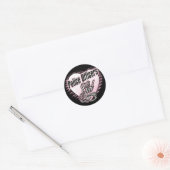 Sticker Rond Policiers Girl (Enveloppe)