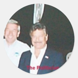 Sticker Rond politicien voleur