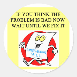 Sticker Rond politique du congrès le gouvernement craint