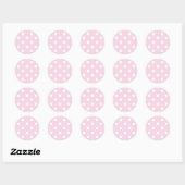 Sticker Rond Polka dot (Feuille)