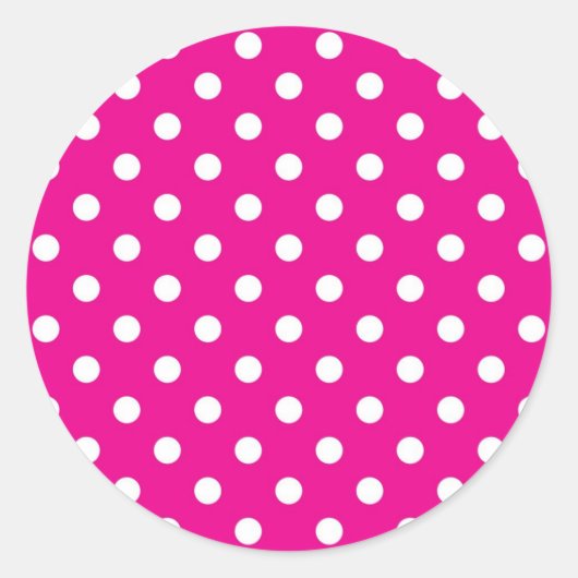 Sticker Rond Polka dot (Devant)
