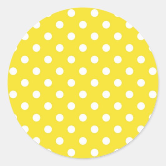 Sticker Rond Polka dot (Devant)