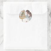 Sticker Rond Polly le perroquet (Sac)