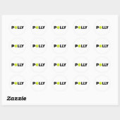 Sticker Rond Polly Tennis (Feuille)