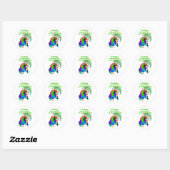 STICKER ROND POLLY VEUT UN AUTRE (Feuille)