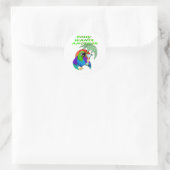 STICKER ROND POLLY VEUT UN AUTRE (Sac)