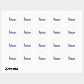 Sticker Rond Polo d'eau pour filles (Feuille)