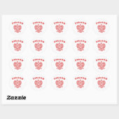 Sticker Rond Pologne (Feuille)