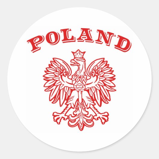 Sticker Rond Pologne (Devant)