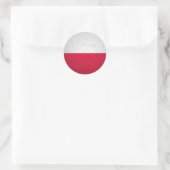 Sticker Rond Pologne (Sac)