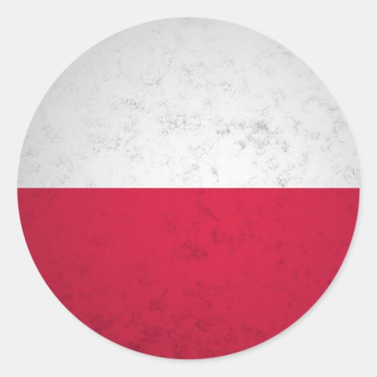 Sticker Rond Pologne (Devant)