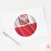 STICKER ROND POLOGNE (Enveloppe)