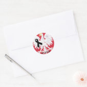 Sticker Rond Pologne 04/10/2010 (Enveloppe)