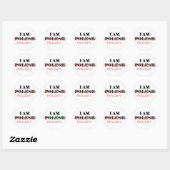 Sticker Rond Polonais 1 (Feuille)