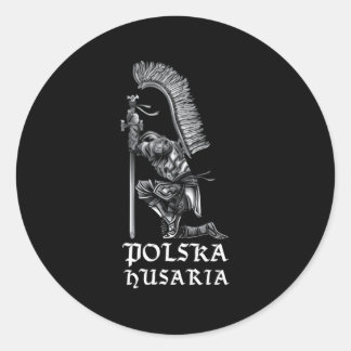 Sticker Rond Polonais Hussar Polska Husaria Pour Les Guerriers 